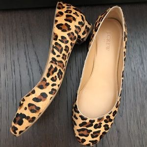 Like New J.Crew Leopard Kitten Heel /